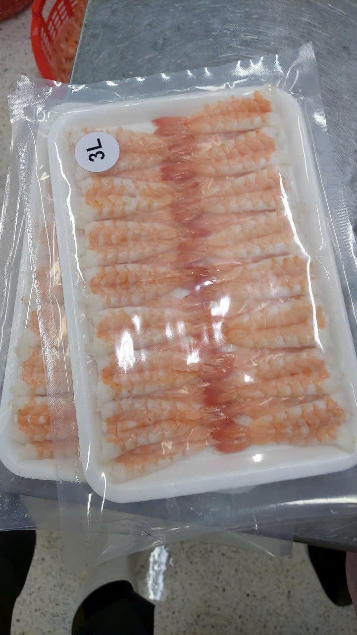 Vacuum-packed sushi ebi tray, 3L